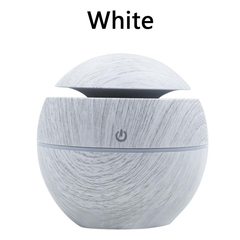 

USB Ultrasonic Cool Mist Sprayer Essential Oil Fragrance Mini Home Wood Grain Air Humidifier Electric Air Aroma Diffuser Purifie белый