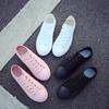Snoepkleur Regenlaarzen Dames Veterschoenen Wit Waterdichte Regenlaarzen Lente en Zomer Dames Casual Schoenen Rubber Regenlaarzen