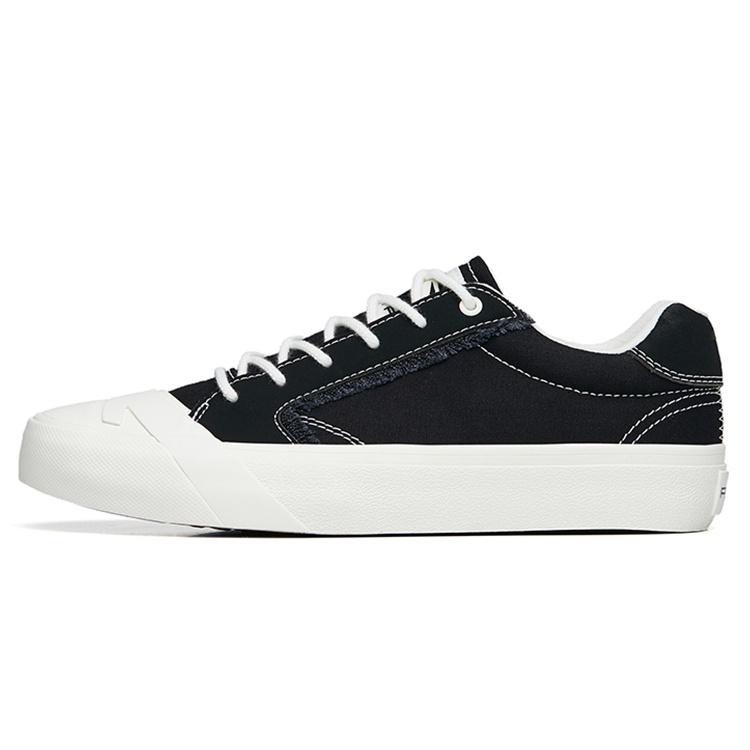 (WMNS) ANTA Life Series Sneakers Canvas  Black White  Women s 122228077S-2 EU 35.5