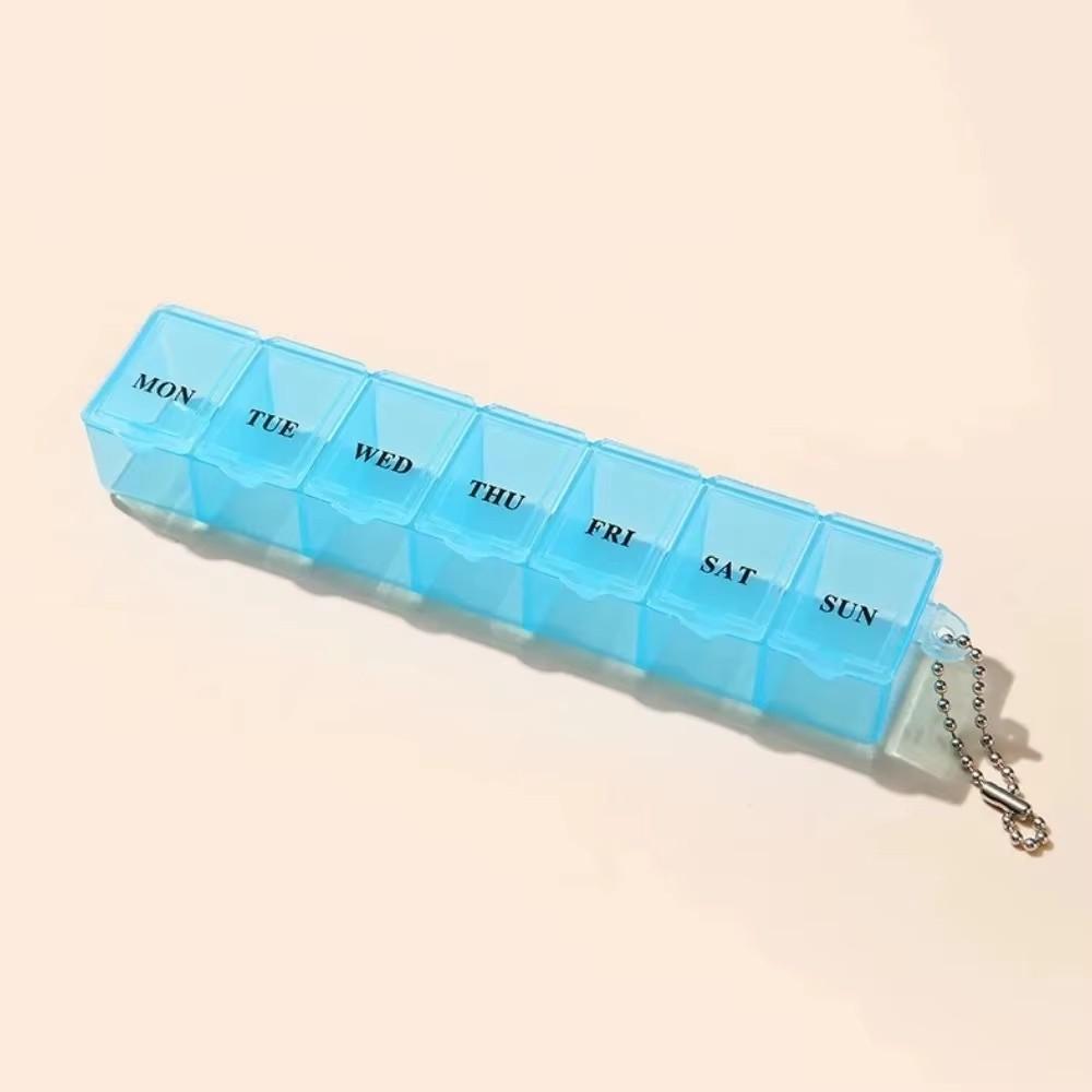 Portable Day Box Organizer Travel Storage Compartment Medicine Tablet Holder Pillsplitter Plastic Exquisite Weekly Container