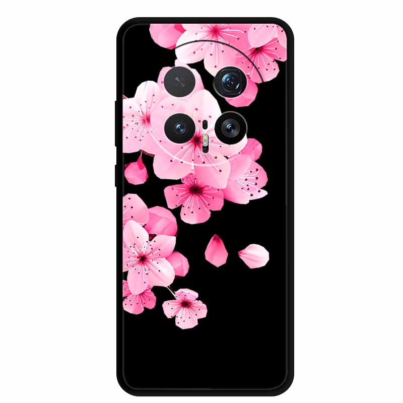 Cartoon Case For Honor Magic8 Pro 5G Case Black Silicone TPU Soft Back Cover For Honor Magic8Pro 2025 Case Shockproof Funda Para