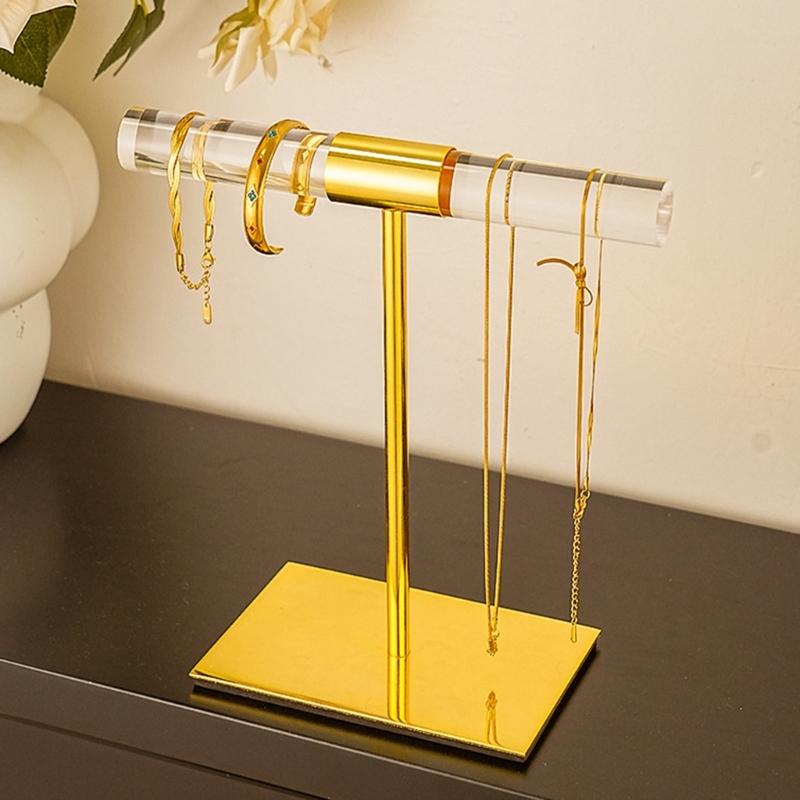 Multifuntional Bracelet Display Stand Necklace Display Holder Watch Rack Bracelet Organizers Acrylic Texture for Jewelry