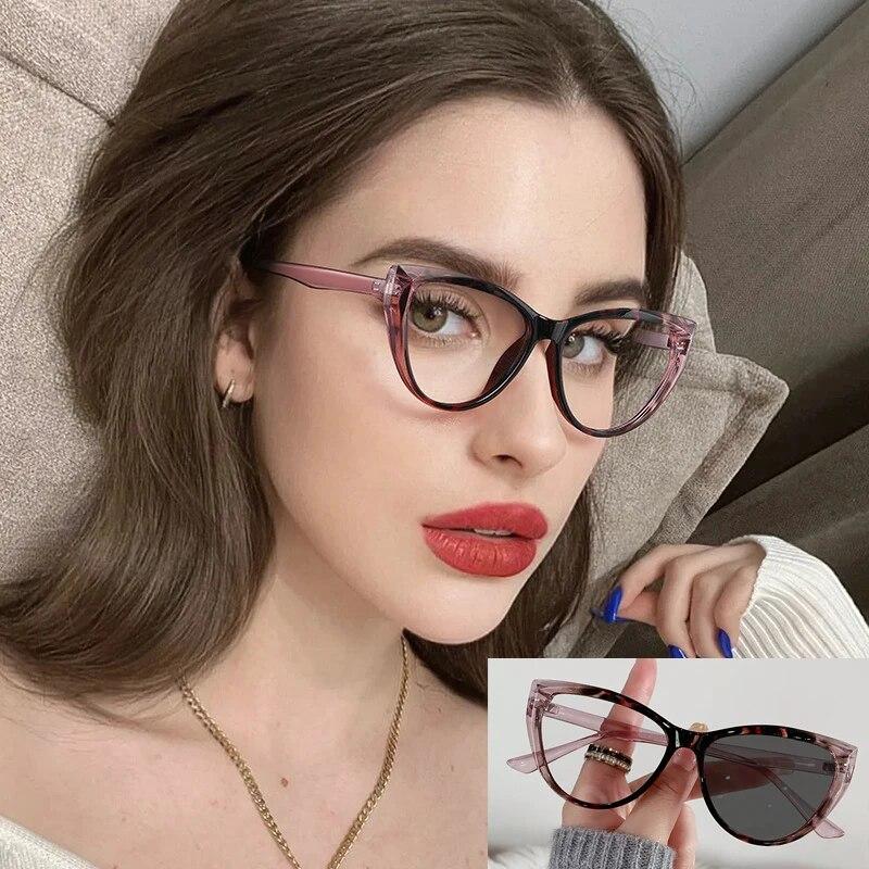 New Cat Eye Women's Sunglasses Fashion Photochromic Lenses Sun Glasses Lady Vintage Pc Frame Classic Designer Shades