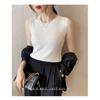 Camisole Women's Summer Bottoming White Short Knitted Sleeveless Top