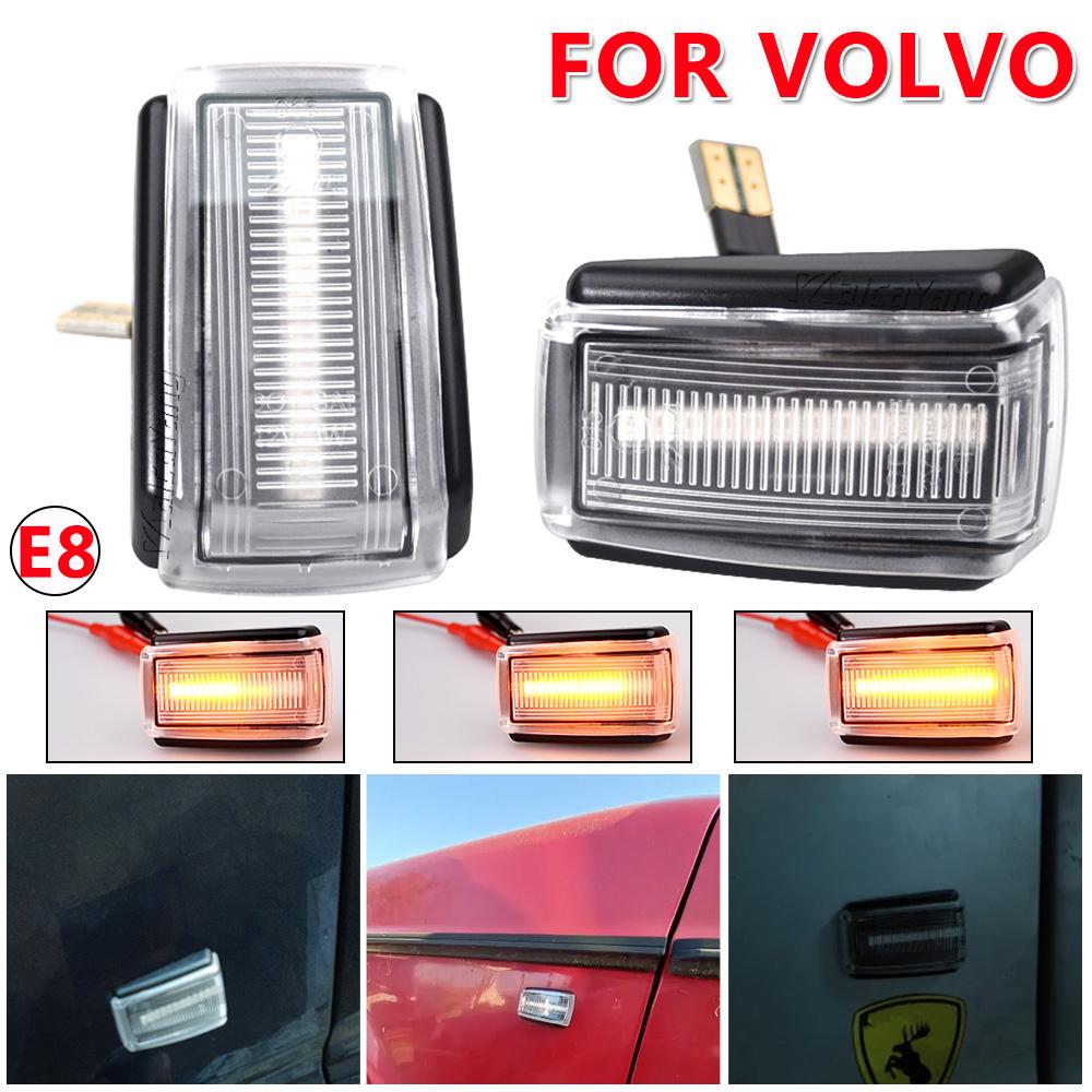 For Volvo 850 V40 V70 S40 240 740 C70 940 S70 S90 960 Flowing Water Repeater Indicator Dynamic LED Side Marker Turn Signal Light