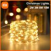 2M 3M 5M 10M Copper Wire LED String Lights Fairy Garland Light Battery Powered For Christmas Wedding Party Decoration Lighting