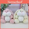 Adorable Plush Bunny Keychain Soft Cartoon Rabbit Bag Charm Doll With Pp Cotton Filling