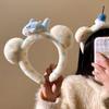 YJL3 Cute Shark Cake Wave Point Headband Makeup Hair Hoop Amusement Park Photography Prop for Women Girl Hair Accessories