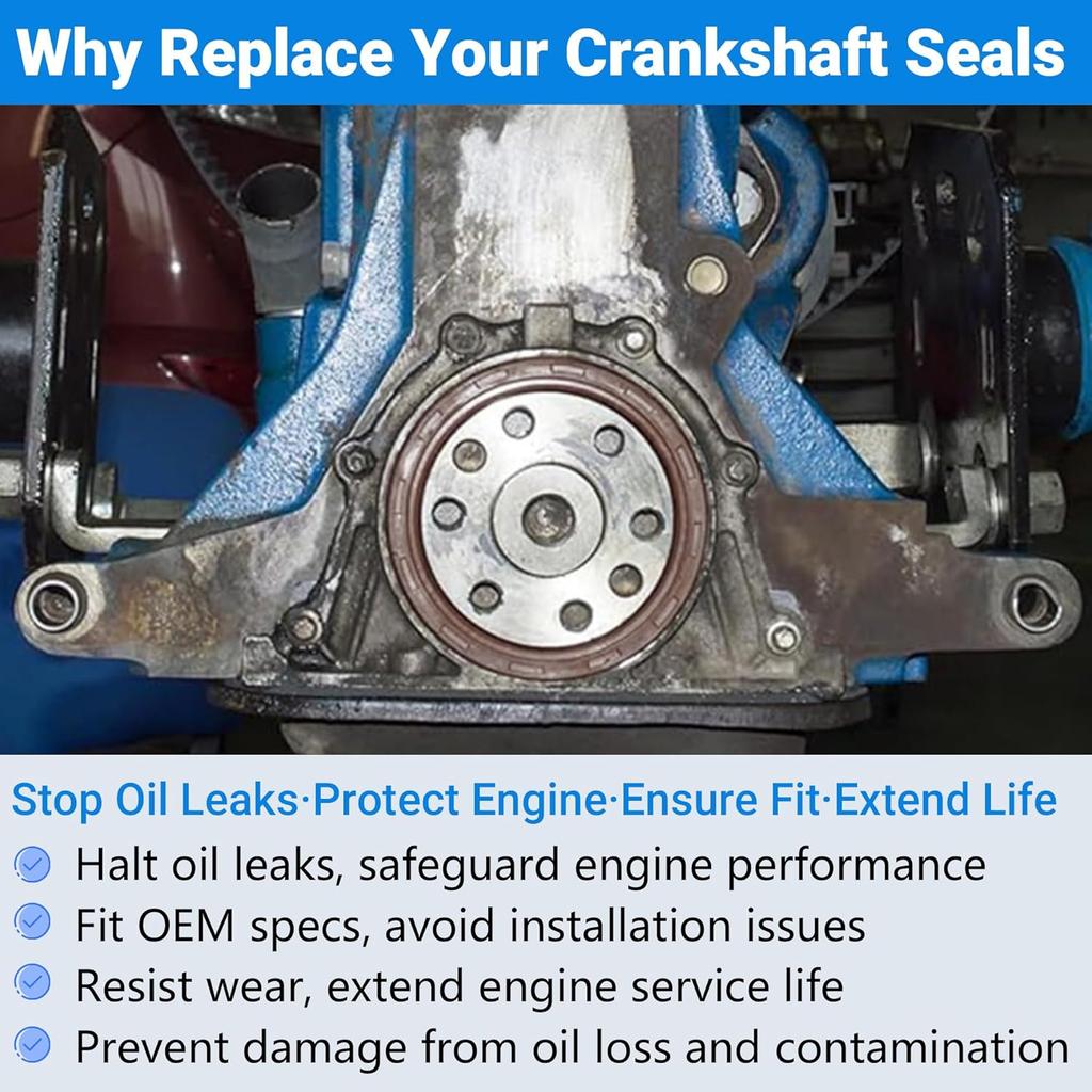 2PCS Seal 91214-RNB-A01 91212-PNC-004 Crankshaft Oil Seal for Honda ACCORD CIVIC CR-V, for ELEMENT HR-V, for ACURA CSX ILX RDX RSX TLX