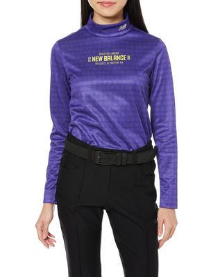 Golf Long Sleeve High Neck Shirt Heat Moisture 2 [New Balance] (Graphene Retention, Absorption, Stretch) / Women's / 012-1267503 080_Purple [L]