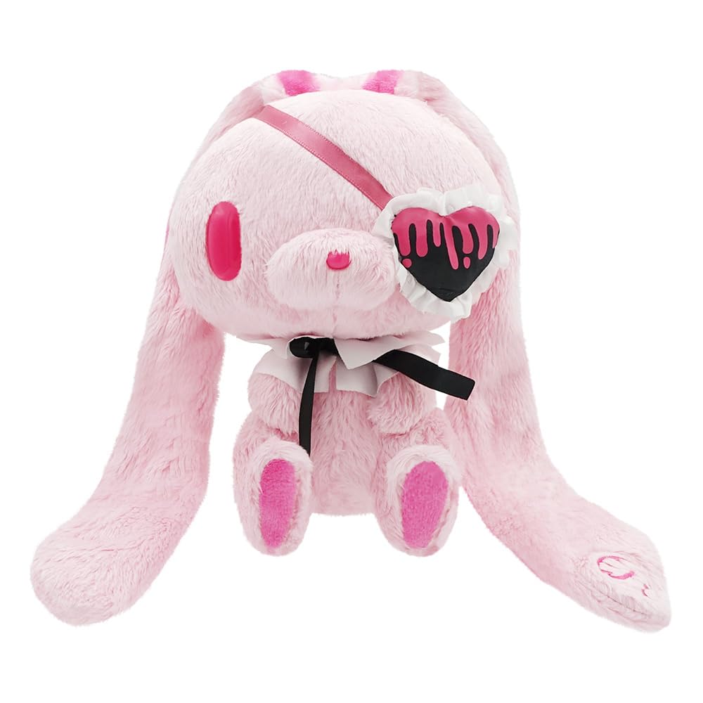 General-purpose rabbit plush toy, hand-sized, with eyepatch, pink, 8203 453