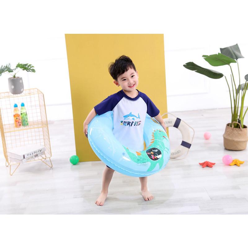 And Adult Childrens Cartoon Mermaid Dinosaur Thickened Inflatable Swimming Ring