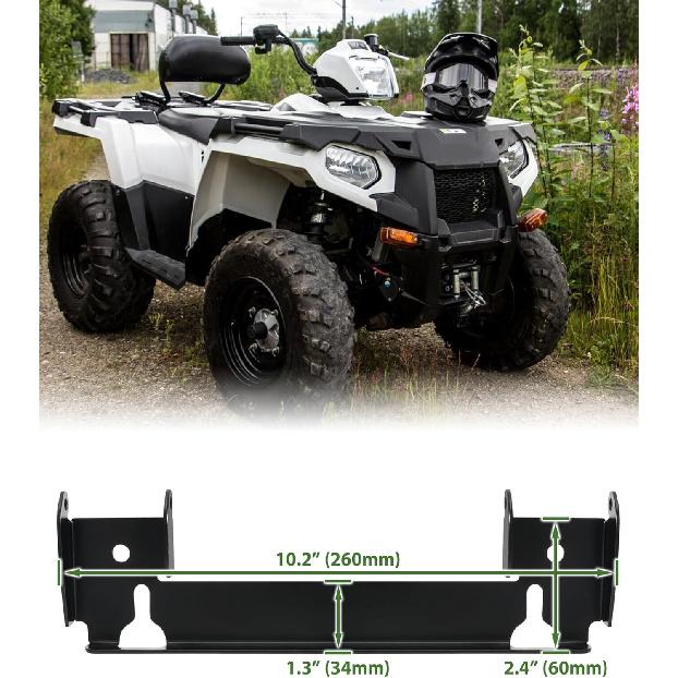 Front Pivot Bracket Rack for Polaris Sportsman 450 570 2015-2024, ATV Steel Powder Coated Luggage Mounting Rack for Polaris Sportsman 450 570 Touring