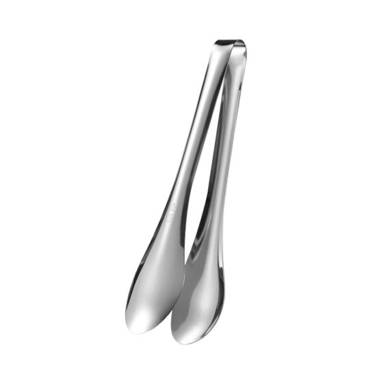 Stainless Steel Serving Tongs Non-Slip Ergonomic Food Tongs for BBQ Buffet Kitchen Rust-Resistant Dishwasher Safe Versatile Clips for Steak Bread Ice