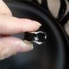 Gothic Punk Black Crystal Heart Love Red Cross Geometric Drip Oil Opening Ring Y2K Grunge Cool Hip Hop Jewelry Emo Accessories