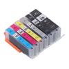 Ink Cartridge Set Large Capacity Clear Colorfast Printing Black Color Ink Cartridge Replacement for PIXUS BK BK C M Y GY