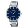 Casio Quartz Men's Watch MTP-VT01D-2B Navy Metal Band