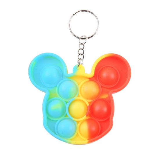 

Bubble Popping Keychain Students Office Workers Stress Relief Push Bubble Key Ring Backpack Hanging Decoration