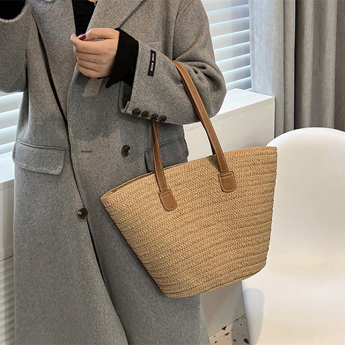 Women's Summer Stylish Large Capacity Woven Tote Bag