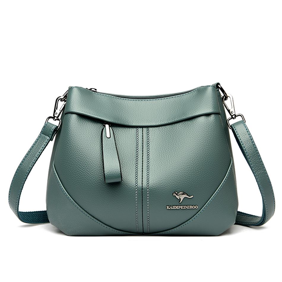 Luxury Designer Shoulder Crossbody Bags Women Purses and Hangbags Female Genuine Soft Leather Casual Messenger Bag