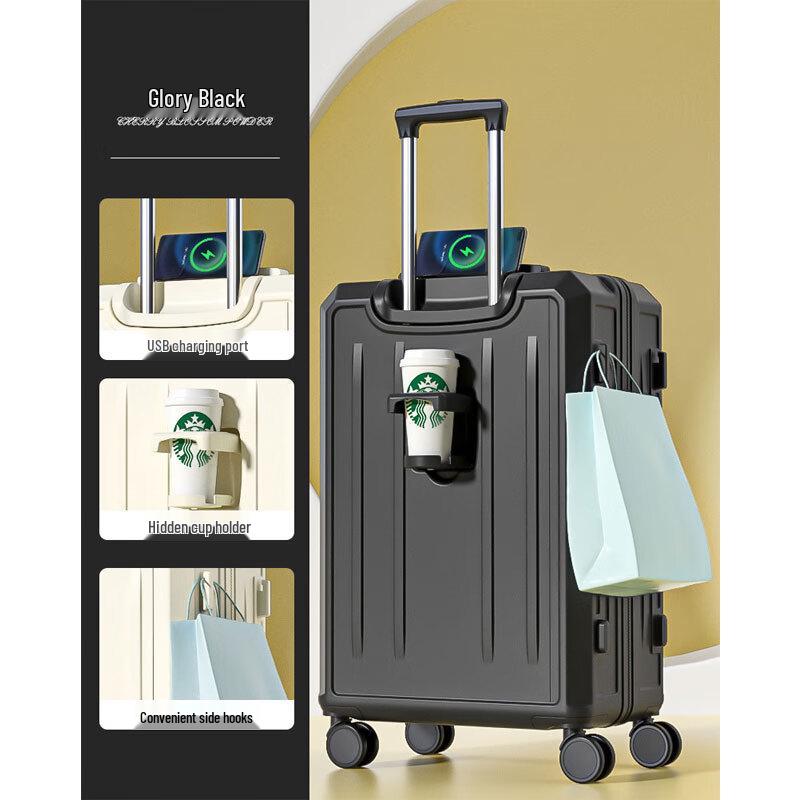 Oumanfei Multifunction Hardside Spinner Luggage 26 inch