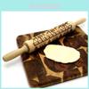 Premium Holz Weihnachten Elch Schneeflocke Nudelholz zum Backen festlicher Kekse
