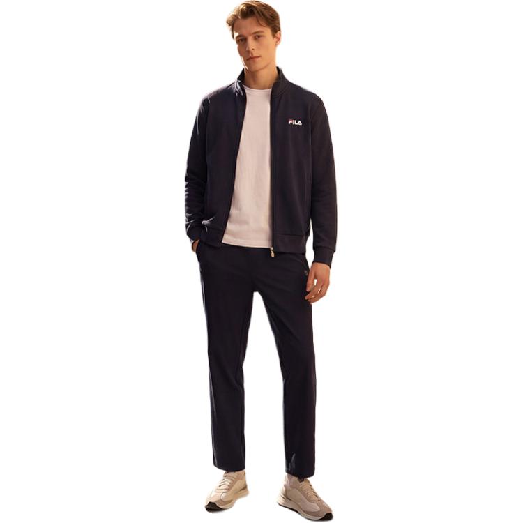 Fila Jackets Men's Legend Blue-NV Stand Collar Moderate Straight Fit