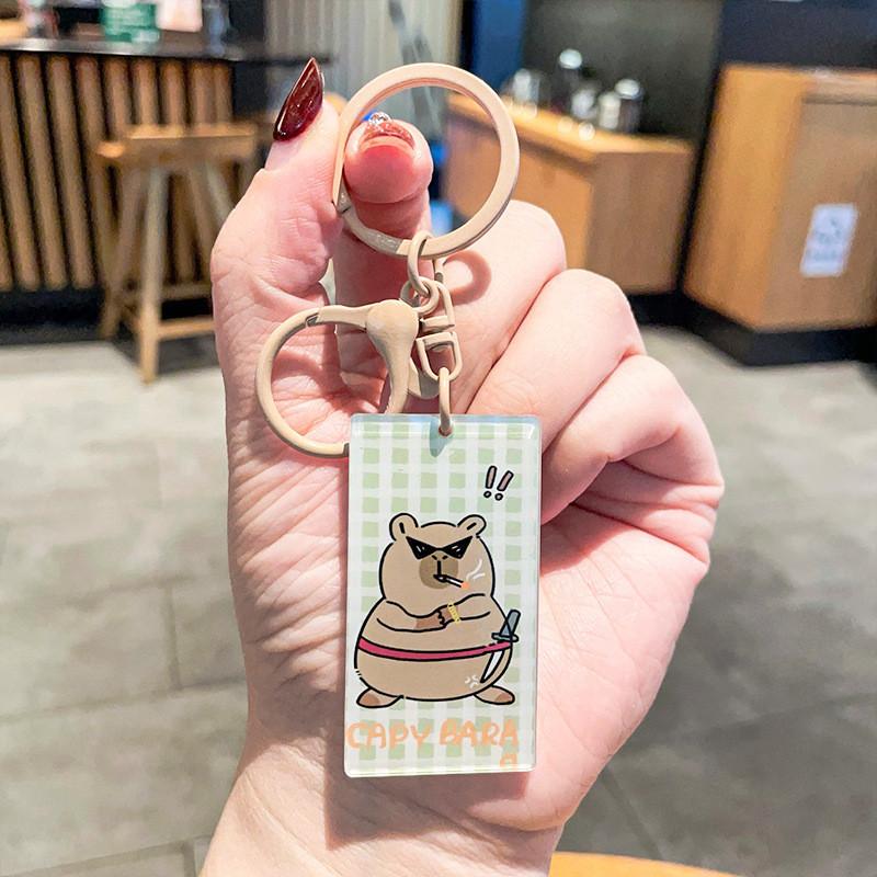 Acrylic Keychains Creative Charming Capybara Styles Perfect For Gifts Couples