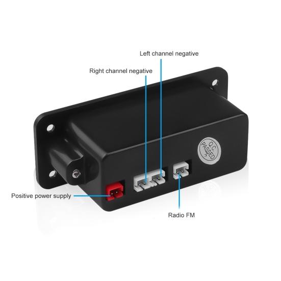 Bluetooth-совместимый автомобильный громкоговоритель 5,0, FM-радио, MP3-плеер, декодер, модуль платы