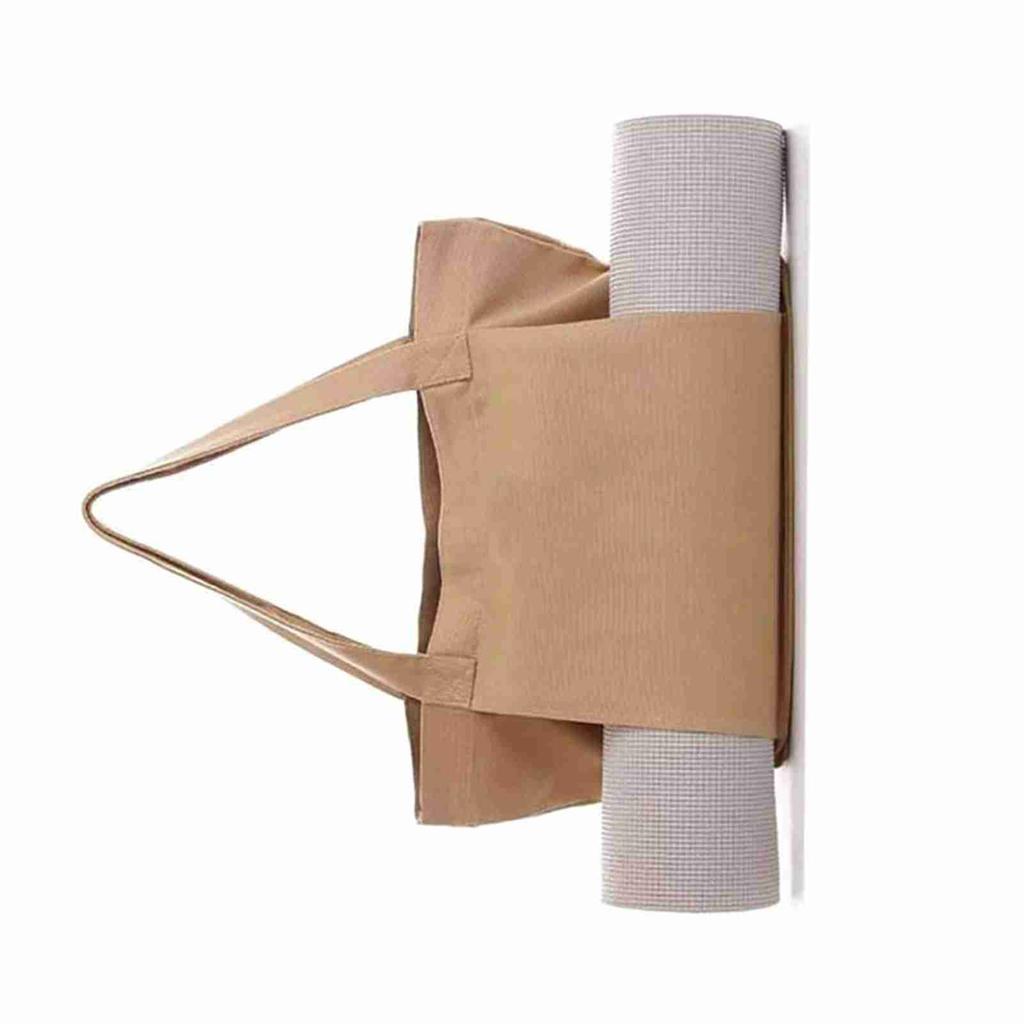 Yoga Mat Storage Bag Canvas Yoga Mat Carrier Pilates Mat Shoulder Bag for Office Workout Pilates