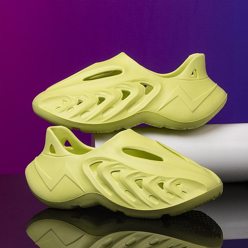 Bequemes Lochschuhwerk Eva Dicke Sohle Plüsch Rutschfeste Sandale Freizeit Herren Sommer Leicht Für Herren Alltag Tägliches Tragen 44 beige