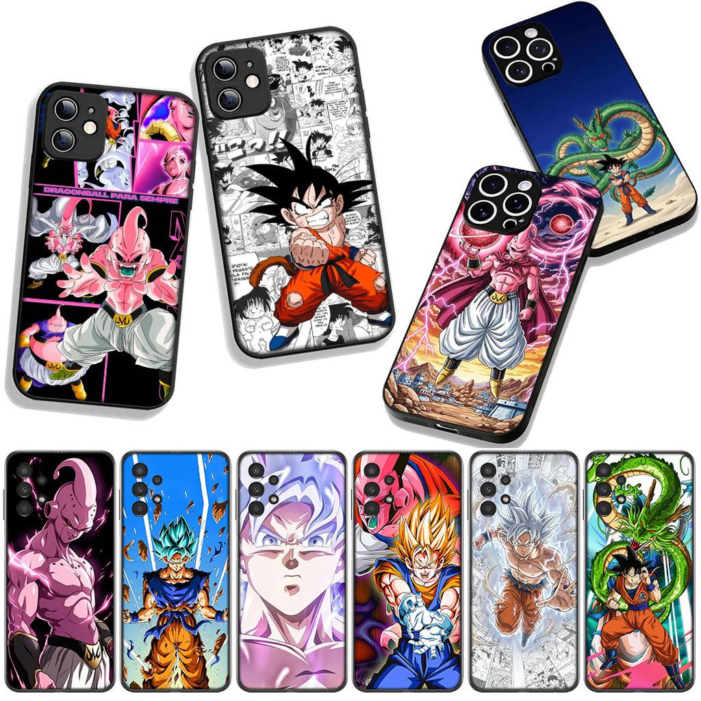 for Samsung Galaxy A25 A37 A57 A12 A14 A50 A51 A70 A71 A72 A21S A04 M15 Note 20 9 8 10 Case Super Dragon Gokus Majin Buu Ball