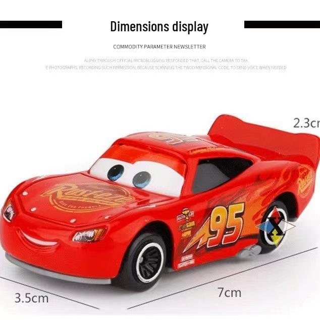 Cars 3 Lightning McQueen & Black Storm Sliding Alloy Toy Cars - Boy s Gift