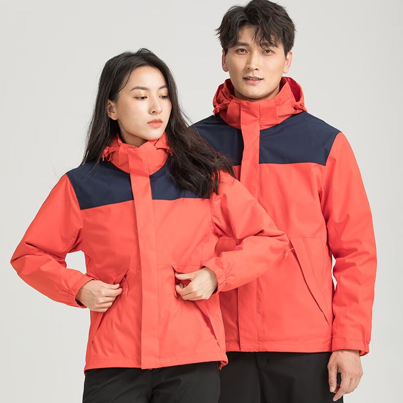 Unisex 3-in-1 Detachable Outdoor Windbreaker Jacket