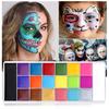 20 Farben Bemalte Pigmente Helle Farbe Atmungsaktiv Bequem Wasserdicht Säurefrei DIY Kein Verschmieren Festival Feier Party Erwachsene Kinder Gesicht