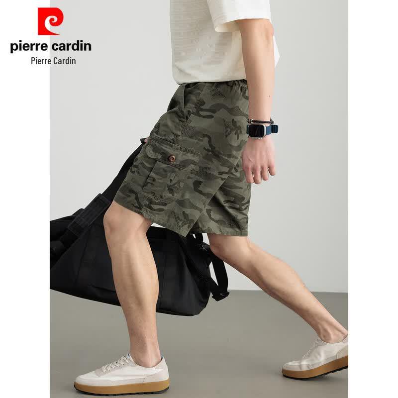 Pierre Cardin Men s 100% Cotton Camouflage Casual Shorts XL