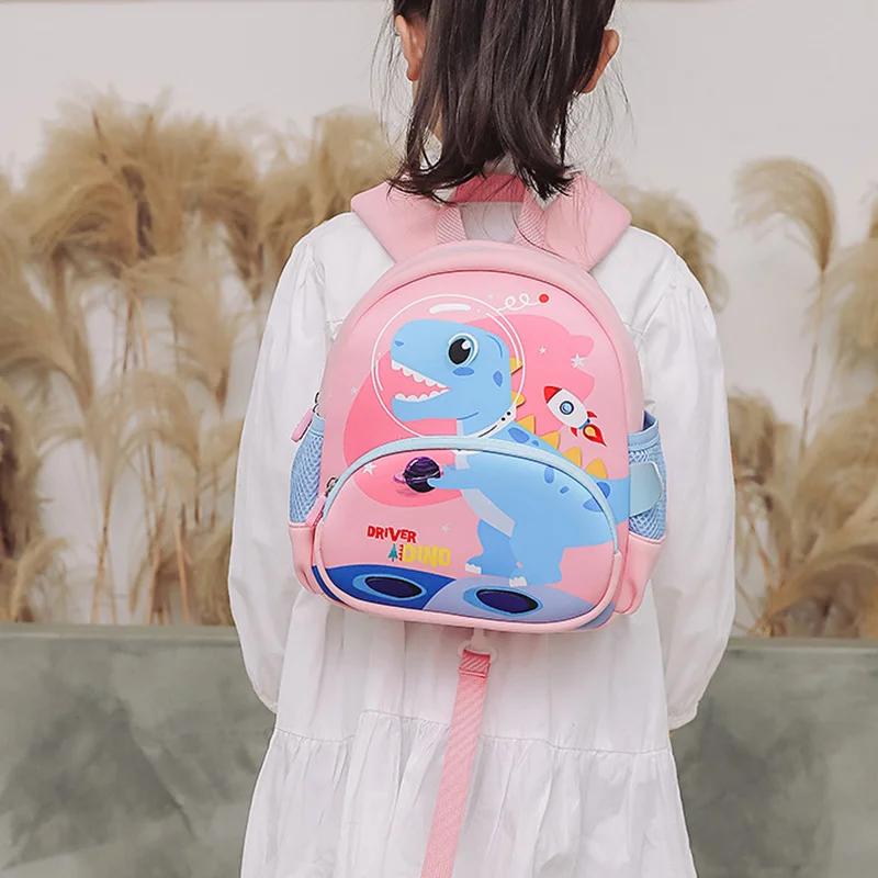 Green Dinosaur School Bags for boys Light Weight Ridge Protection Kindergarten Backpack Primary Student Schoolbag Children's Bag