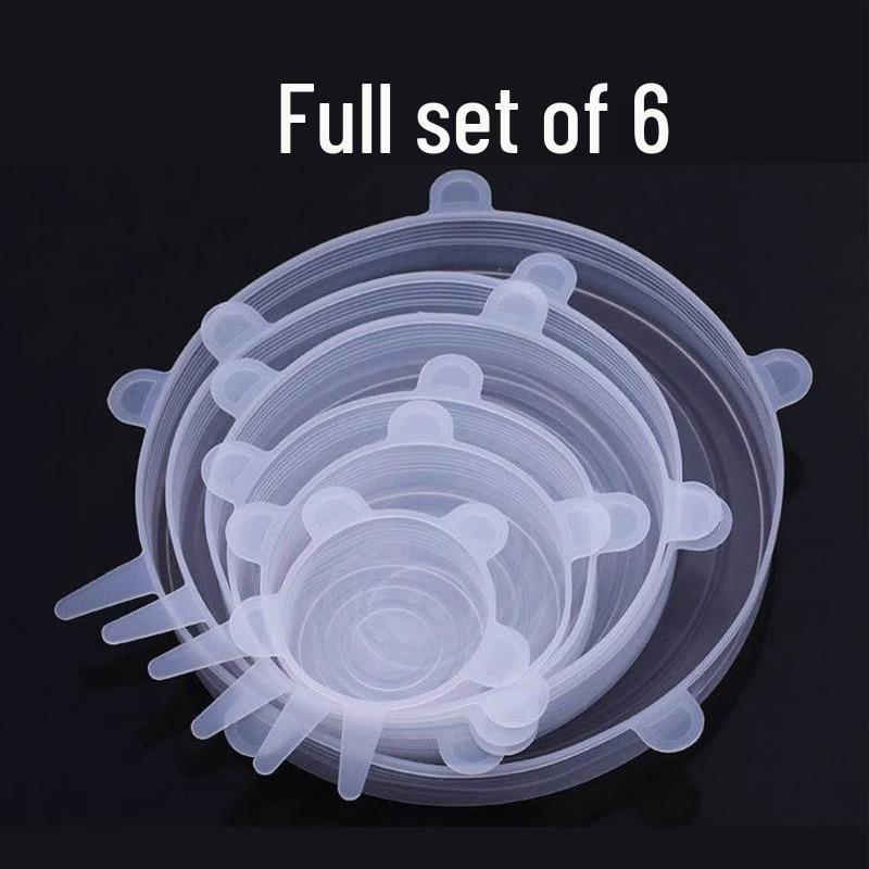 Univerzální silikonové víko na misku pro potraviny - Kulaté těsnění pro uchování čerstvosti