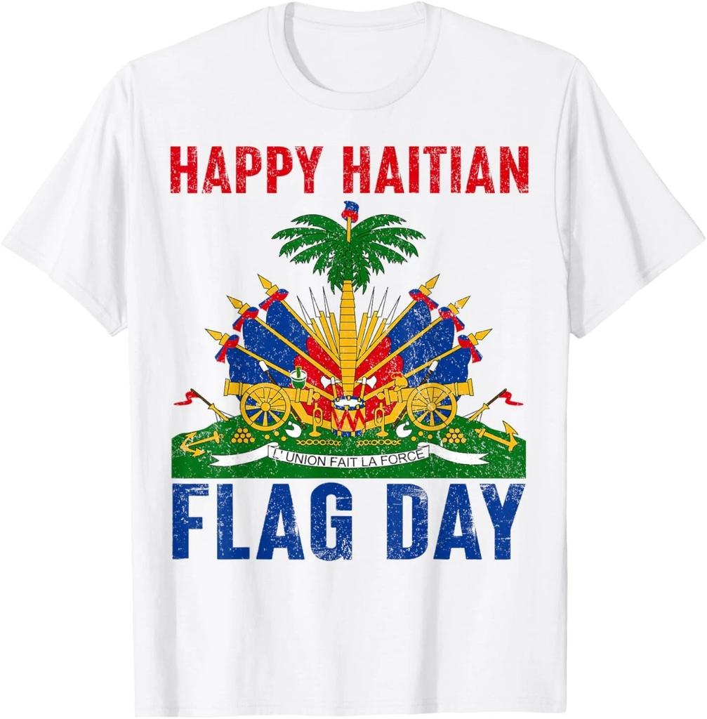 Happy Haitian Flag Day Haiti Independence T- Shirt