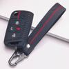 Folding Car Key Fob Case for Volkswagen Golf 7 MK7 Tiguan MK2 Passat B8 Skoda Octavia with Keychain Anti Scratch Soft Silicone Fold Remote Key Sleeve