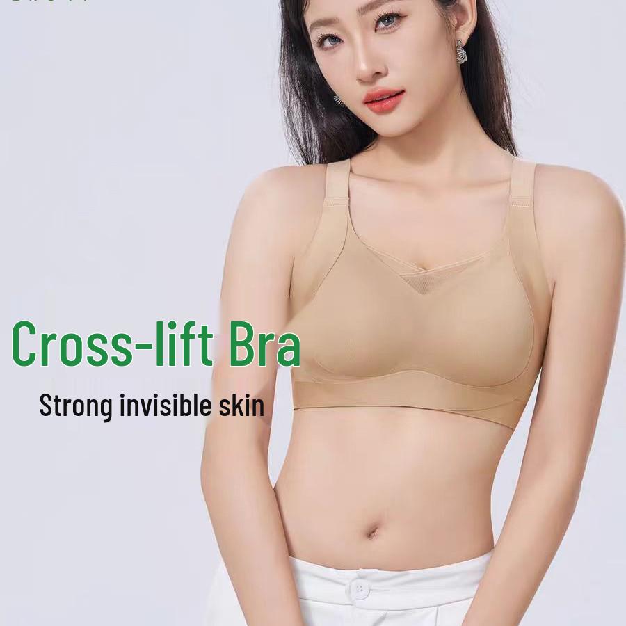 Seamless Lifting Bra for Large Busts - Wire-Free, Anti-Sagging, Armpit Fat Collection, Fixed Cup