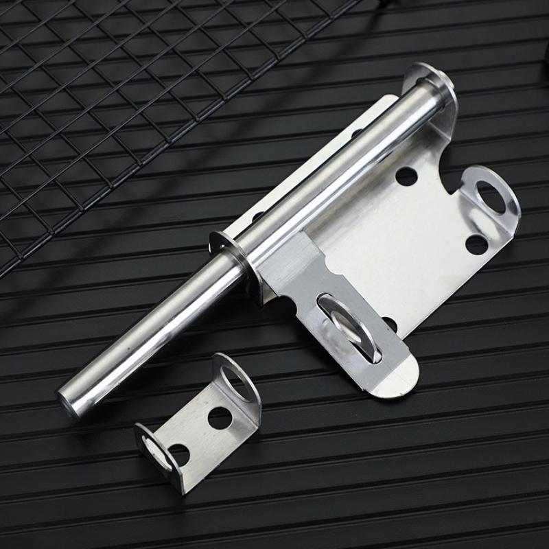 1 Set Solid Sliding Bolts Latch Hasp Stainless Steel Door Latch Home Hardware Gate Safety Toilet Door Lock