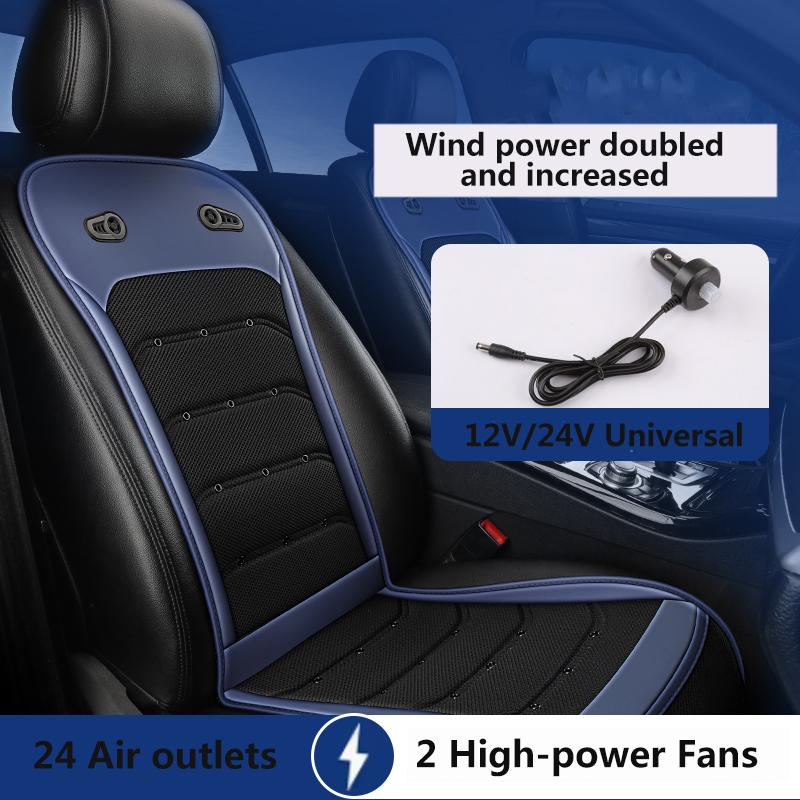 2025 New Dual Cooling Air Conditioning Cushion Summer Ventilation Breathable Seat Pad Car Seat With Hair Dryer And Cooling Pad