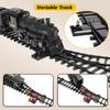 Classical Battery Operate Electric Railway Train Simulation Steam Locomotive Set Adding Water To Smoke Train Toys Lights Sounds