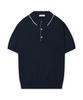 Mannergram Superfine Cotton Sheet Collared Short Sleeve Knit (Type B)