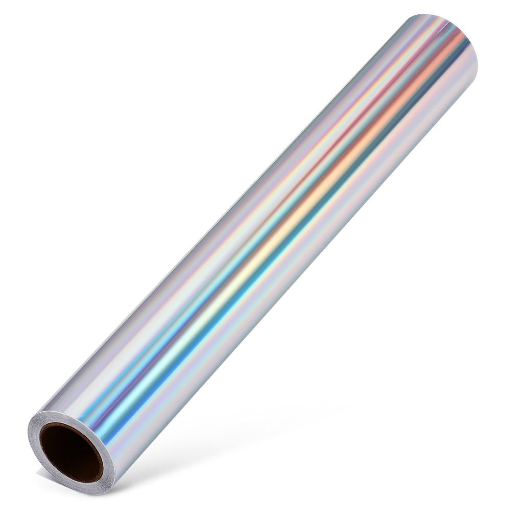 1 Roll Holographic Permanent Vinyl Strong Adhesive Shimmer Finish for Car Decal Window Decoration Outdoor Indoor Use 3M