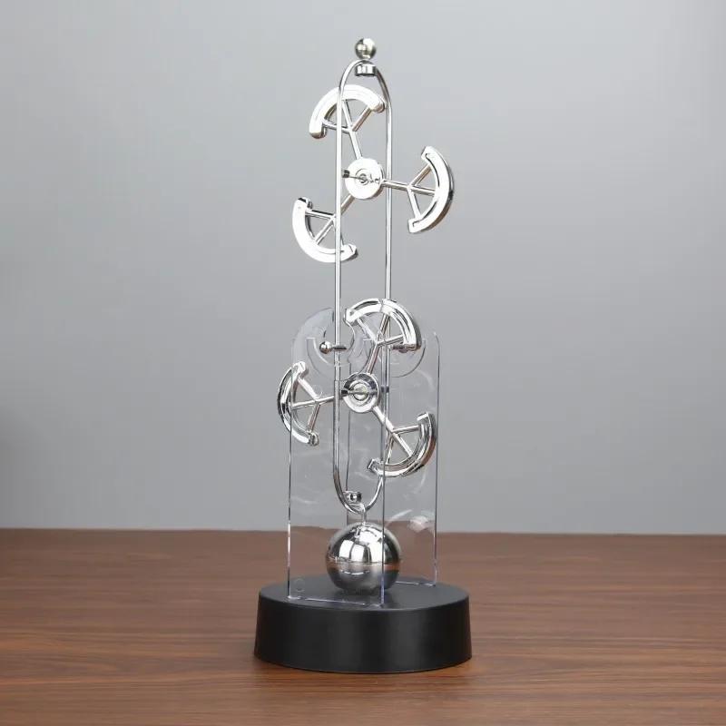 

Новый современный хаос маятник Ньютон качающийся шар вечный двигатель баланс физическая игрушка книжный шкаф офисный рабочий стол домашний декор 30x10cm