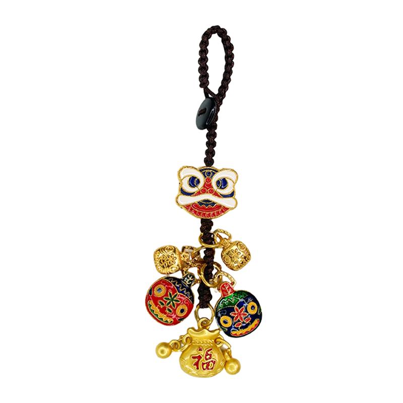 Dunhuang Auspicious Beast Keychain Pendant Chinese Cultural Guochao Gift Box Car Charm Bag Charm Souvenir Collectible
