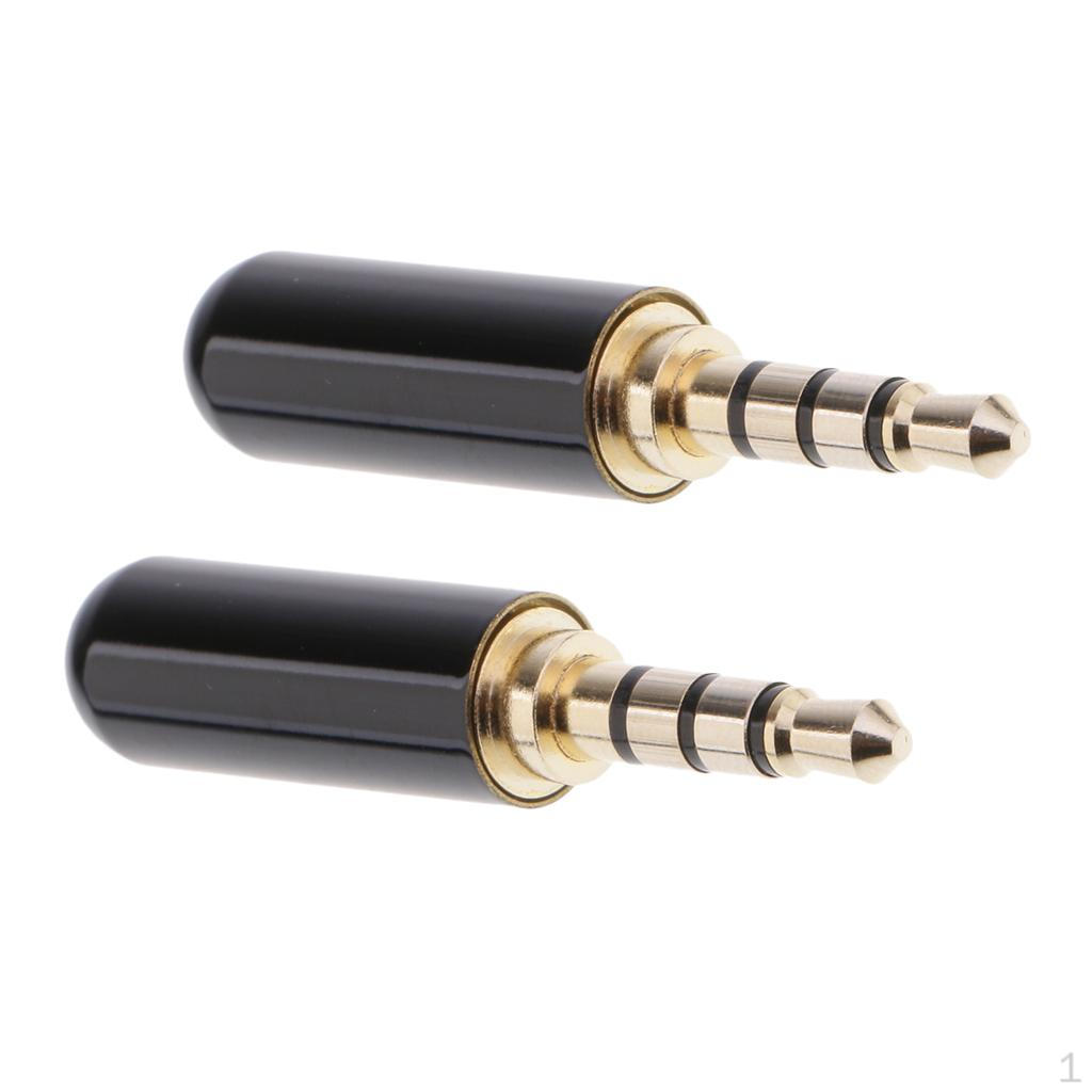 

2x 1/8 4-полюсный штекер для наушников, адаптер для аудио, черный