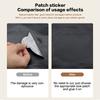 13Pcs/Set Self-Adhesive Leather Upholstery For Car Seat Sofa Chair Black Leather Repair Patch Refurbish Hole Artificial Stickers